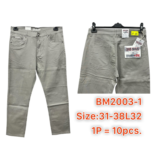 Spodnie męskie jeans Roz 34-38, 1 Kolor .Paczka 10 szt